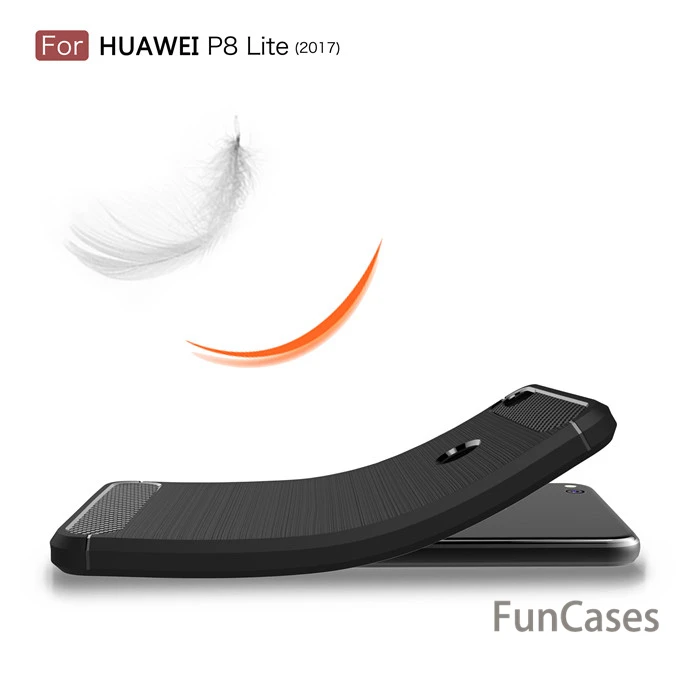 Для huawei P8 P9 lite 2017 чехол Carbon Fibre Матовый ТПУ Smart для телефона s Роскошные