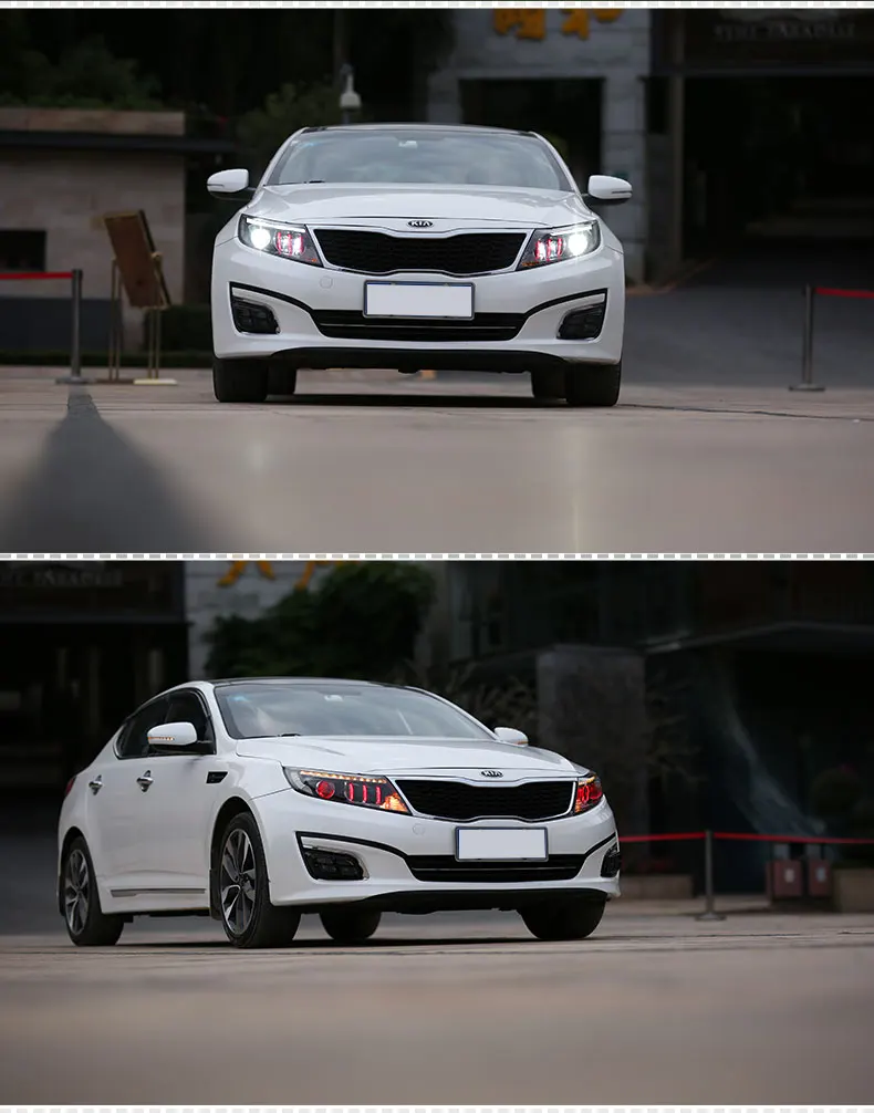 KOWELL автомобильный Стайлинг для Kia K5 Рио светодиодные фары- дизайн Корея K5 светодиодный задний фонарь светодиодный DRL Bi Xenon объектив высокого ближнего парковка