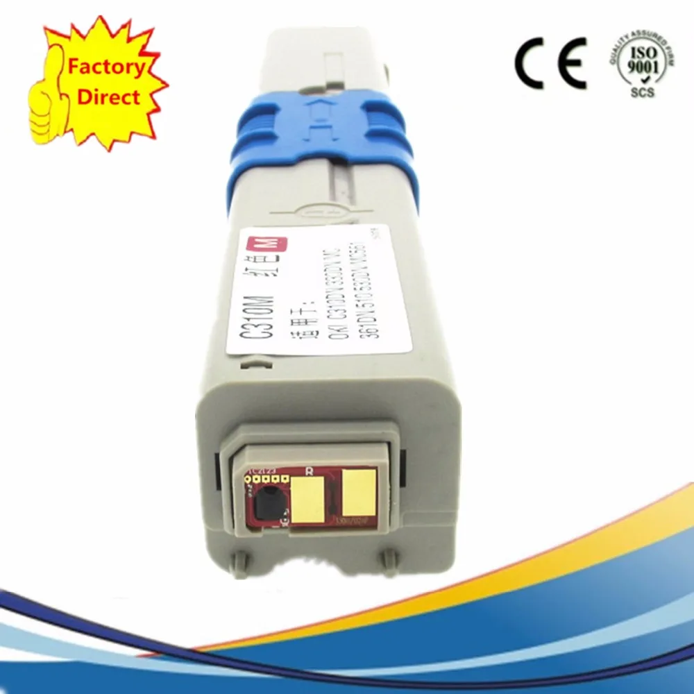 Сменный совместимый цветной картридж для принтера OKI MC562 MC561 MC 562 561 M C562 C561 44973508