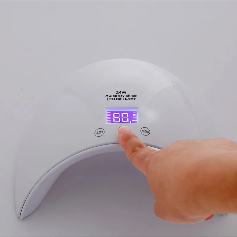 Светодиодная УФ лампа для сушки ногтей 24 Вт 12 светодиодов|nail dryer|nail lampled uv |
