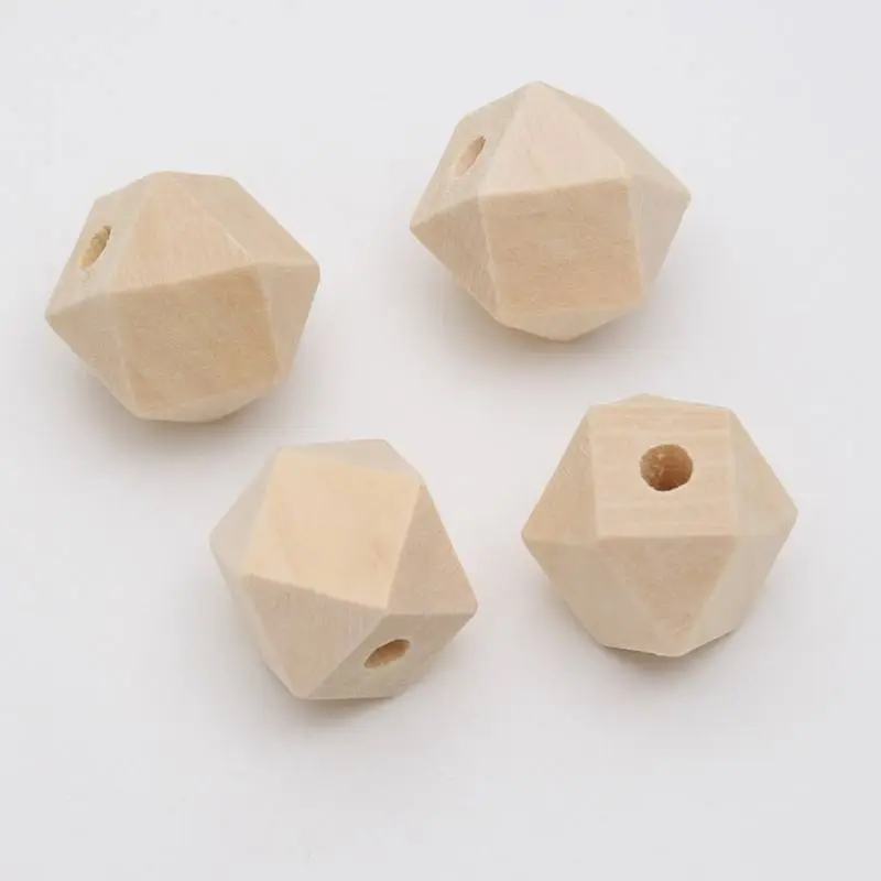 Raw wood color Натуральные Деревянные разделительные бусины восьмиугольник экологически чистые свободные деревянные бусины наборы сделай сам DIY аксессуары для ювелирных изделий - Цвет: Raw wood color