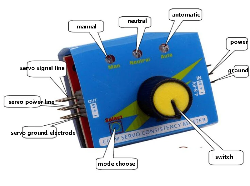 3in1 RC Model Motor/ESC/Servo Tester Server Test With Metal Shell Switchable Mini detector CCPM Servo Consistency Master | Игрушки и