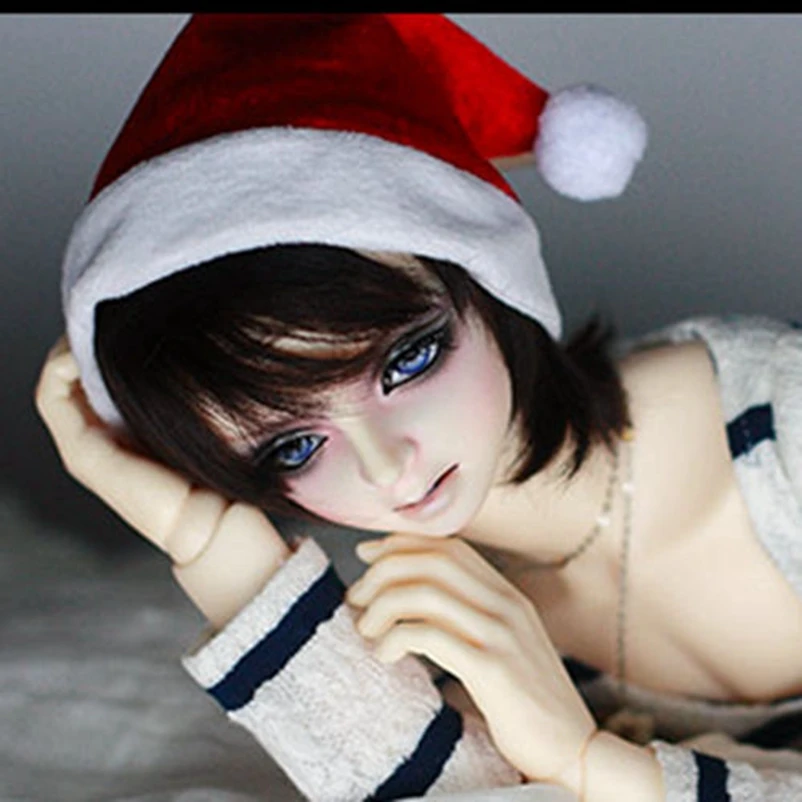 BJD Рождественская шапка бини для 1/6 11 &quot1/4 17&quot 1/3 24 &quot60 см высокая SD MSD YOSD DK DZ AOD DD