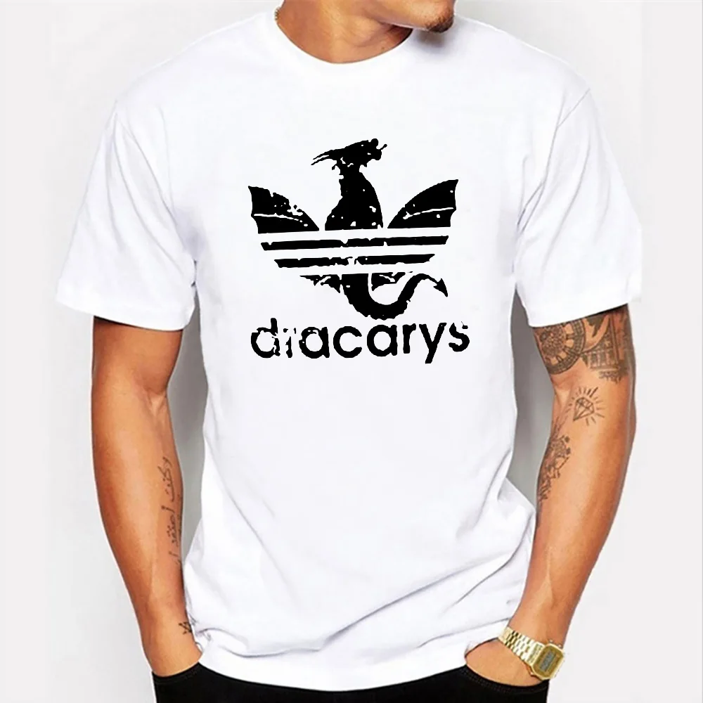 QIM 2019 Dracarys Игра престолов унисекс летняя модная футболка для взрослых стильная