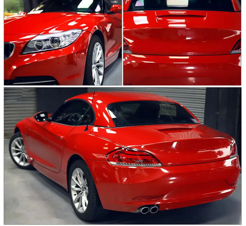 Глянцевая Карамельный цвет винил автомобиля Обёрточная бумага Стикеры этикета