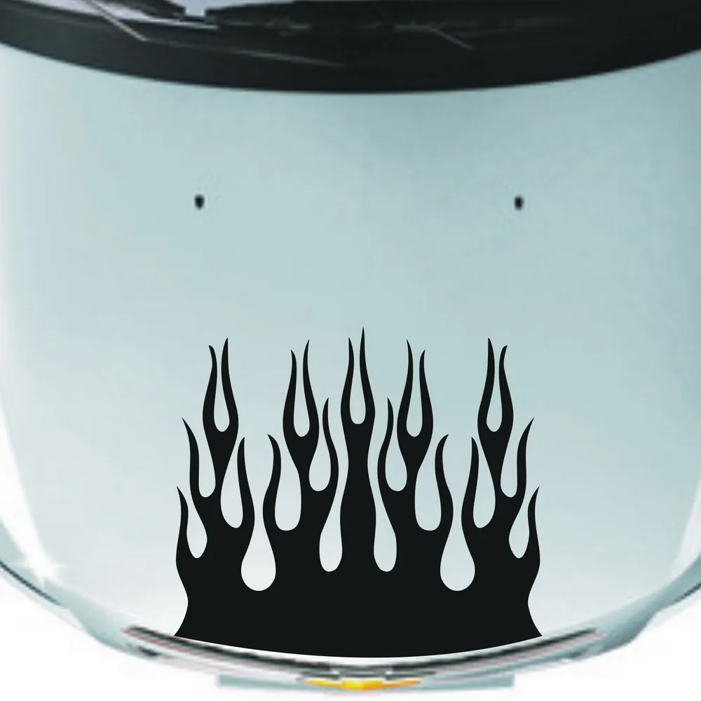 Автомобильные наклейки гоночный Crazy Fire пламя спорта 17 ''x 24'' виниловые авто