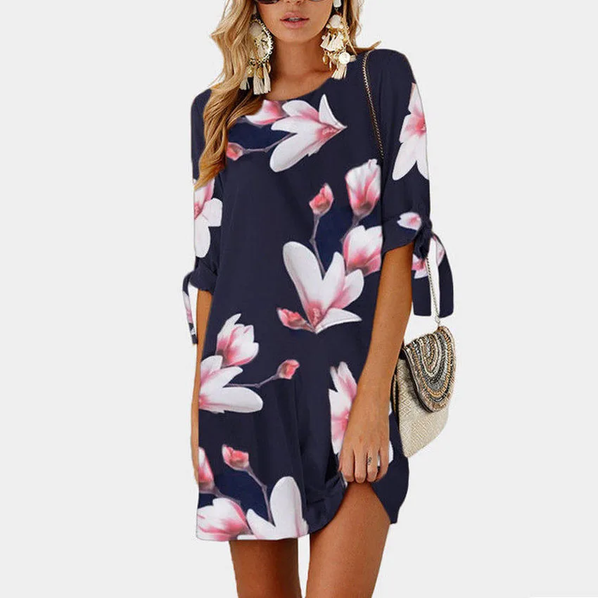 Свободное платье с модным принтом 2019|Женские платья| |