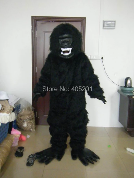 Новинка 2014 Ростовая фигура черные длинные плюшевые костюмы талисмана