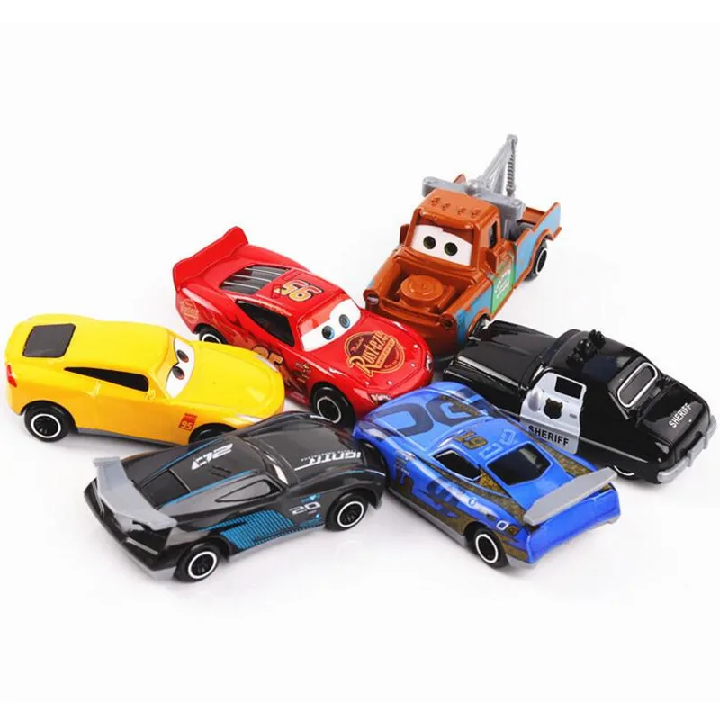 1:64 &quotТачки 3 металлический автомобиль игрушки Lightning McQueen черный Storm Jackson литья под
