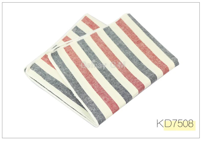 New Arrive Cotton Suit Pocket Square for Men Towel Square For Wedding Party Fashion Simple Cotton Mens Plaid Handkerchief Towel