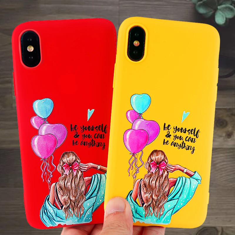 Стильные чехлы для телефонов IPhone X XS MAX XR 8 7 6s Plus красивый мягкий силиконовый чехол