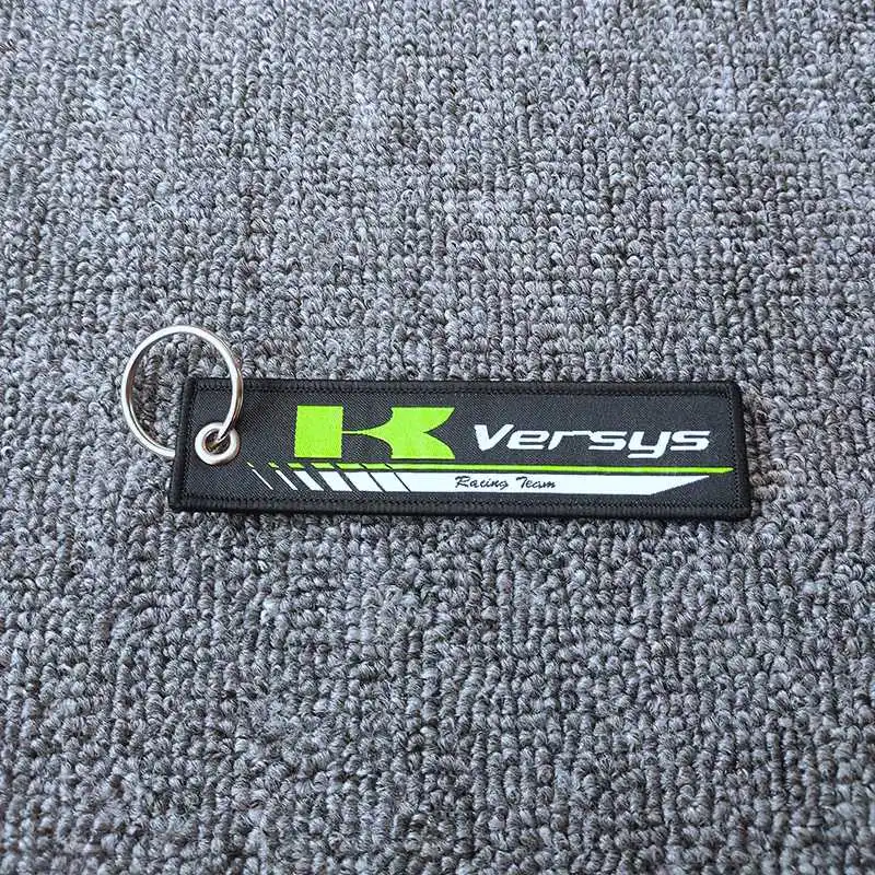 Брелок в виде мотоцикла тканая бирка кольца для ключей этикетка цепь Kawasaki J125 H2