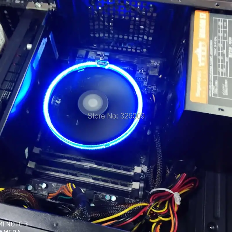 PcCooler 12 см 4pin светодиодный вентилятор охлаждения процессора с синей апертурой PWM тихий кулер процессора для AMD AM3 AM4 FM1 FM2 Intel 775 115X радиатор