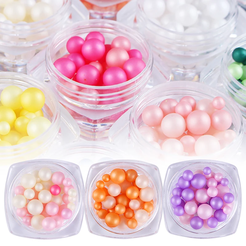 1 коробка жемчуг морской ракушки цветные матовые Стразы для ногтей