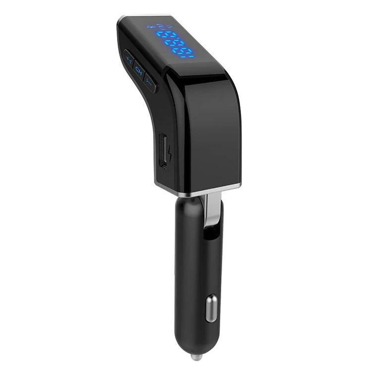 FM передатчик Bluetooth автомобильный комплект MP3-плеер светодиодный двойной USB 4.1A автомобиля зарядное устройство напряжение дисплей Micro SD TF воспроизведения музыки - Название цвета: Grain