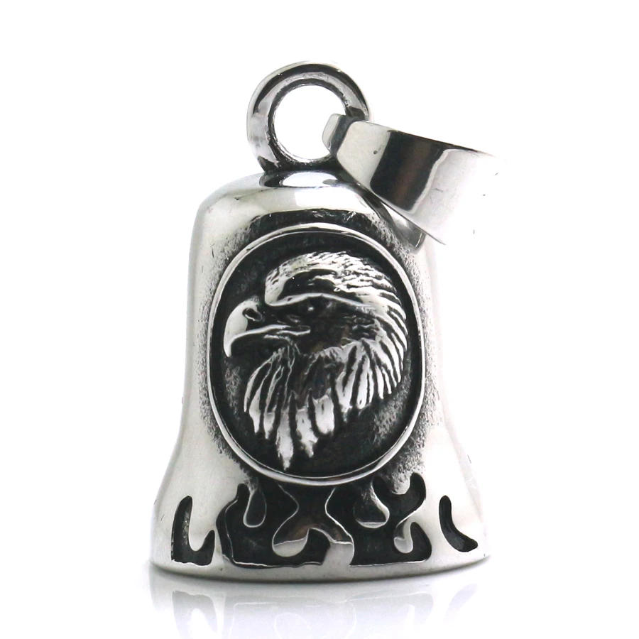 Новейший мужской Байкерский подвесной Колокольчик из нержавеющей стали 316L с