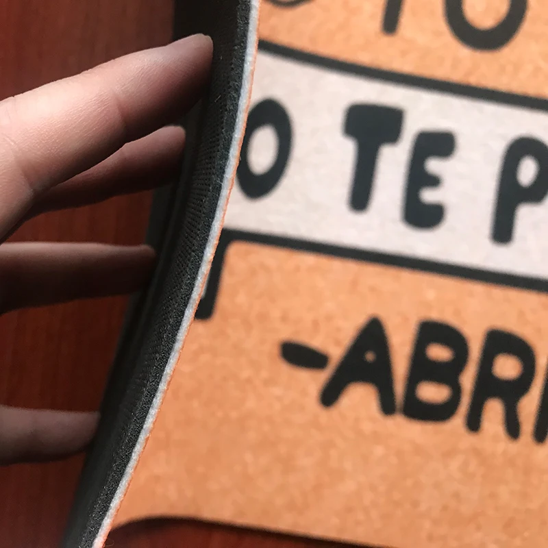 Противоскользящий смешной испанский коврик LLAMA Tote NO TE PIENSO ABRIR на заказ Добро пожаловать Коврики для спальни
