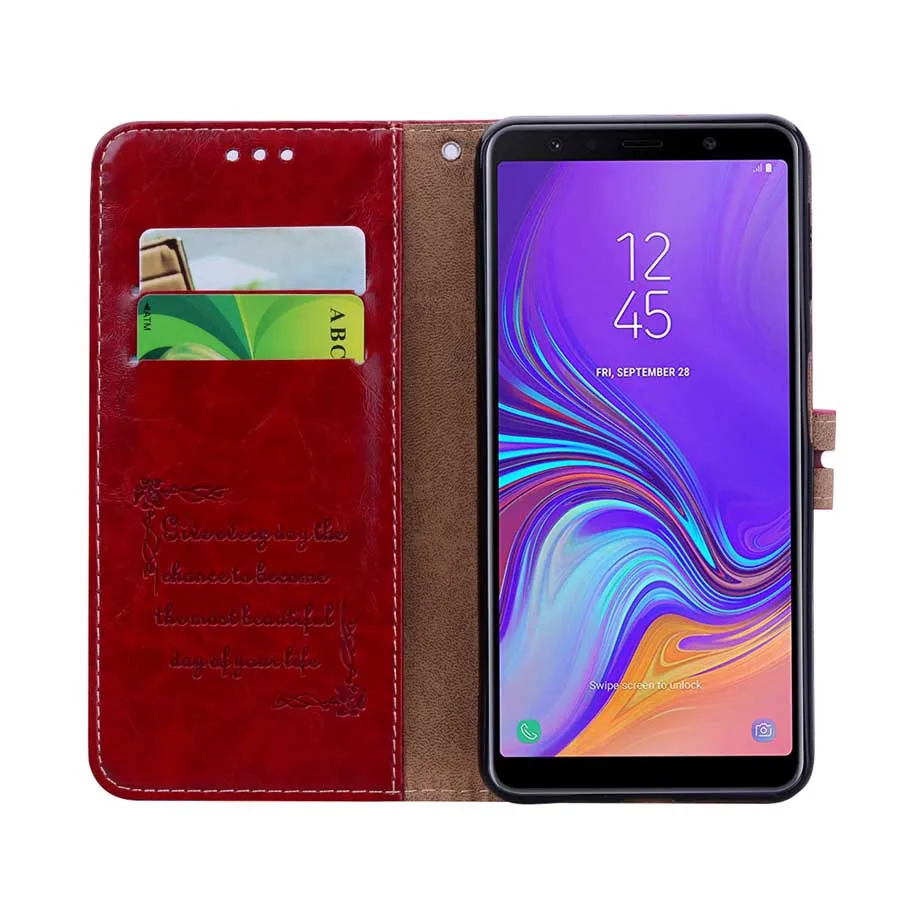 Для Samsung Galaxy S6 S7 край S8 S9 плюс J3 J5 J7 A6 A8 J4 J6 плюс S3 S5 S4 A7 A9 J730FM A750 кожаный чехол