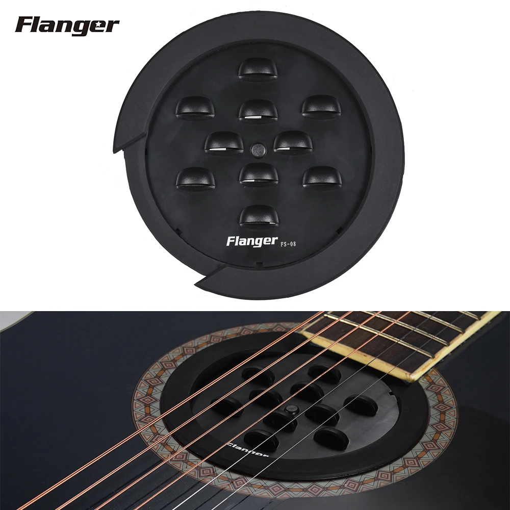 Flanger FS 08 Звукоизолирующая Крышка для гитары с отверстием звука отзывы Черный