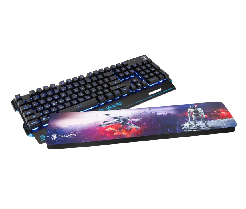 SADES клавиатура подставка для запястья коврик гром механической игровой