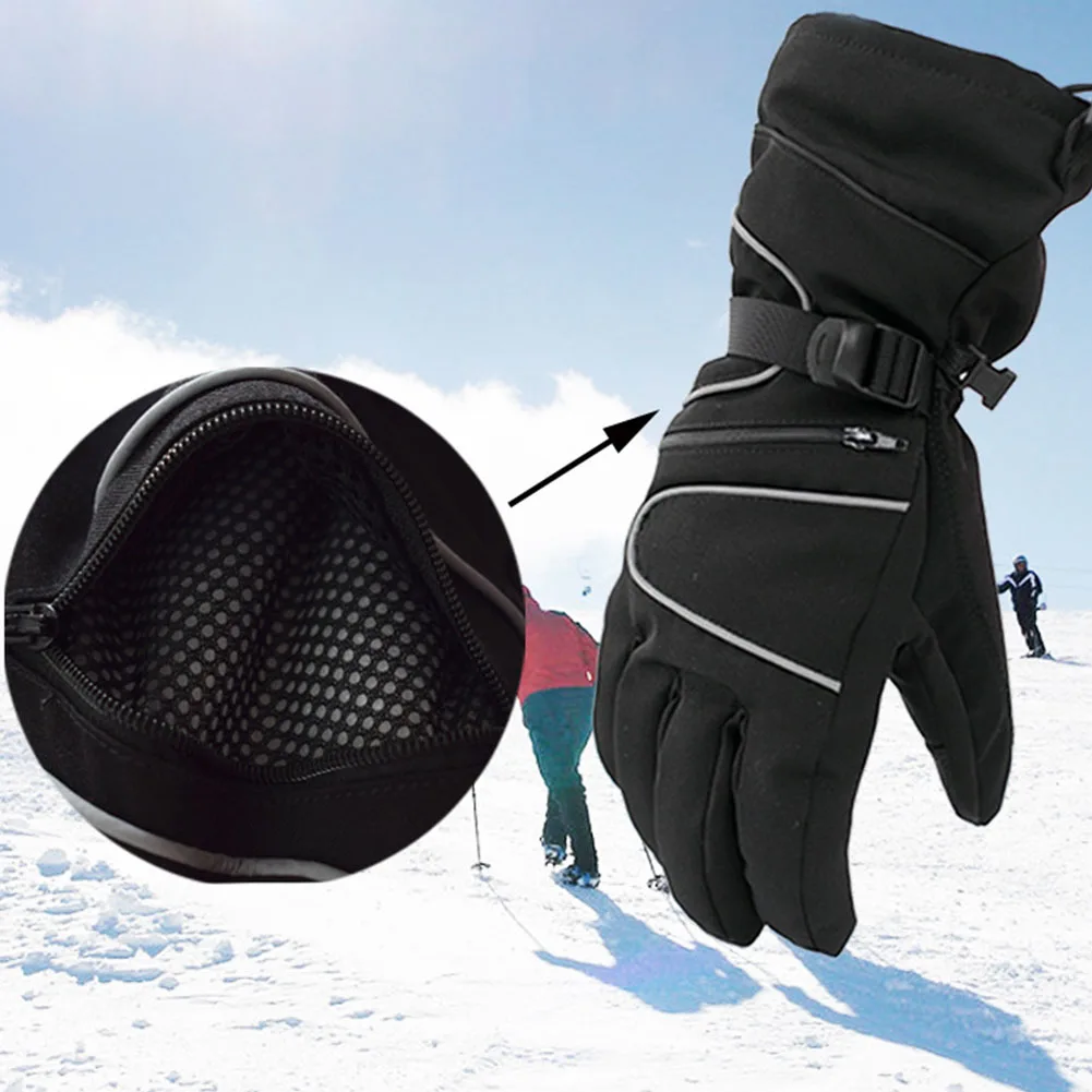 На молнии лыжные перчатки велосипедные Нескользящие теплые мужские
