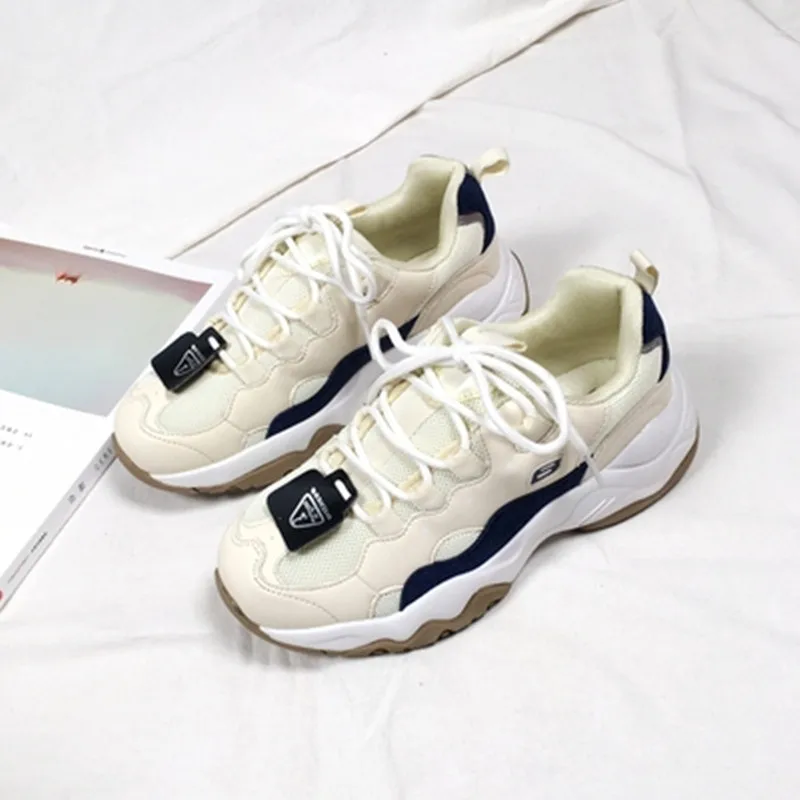 Женские кроссовки увеличивающие рост на платформе дышащие спортивные для