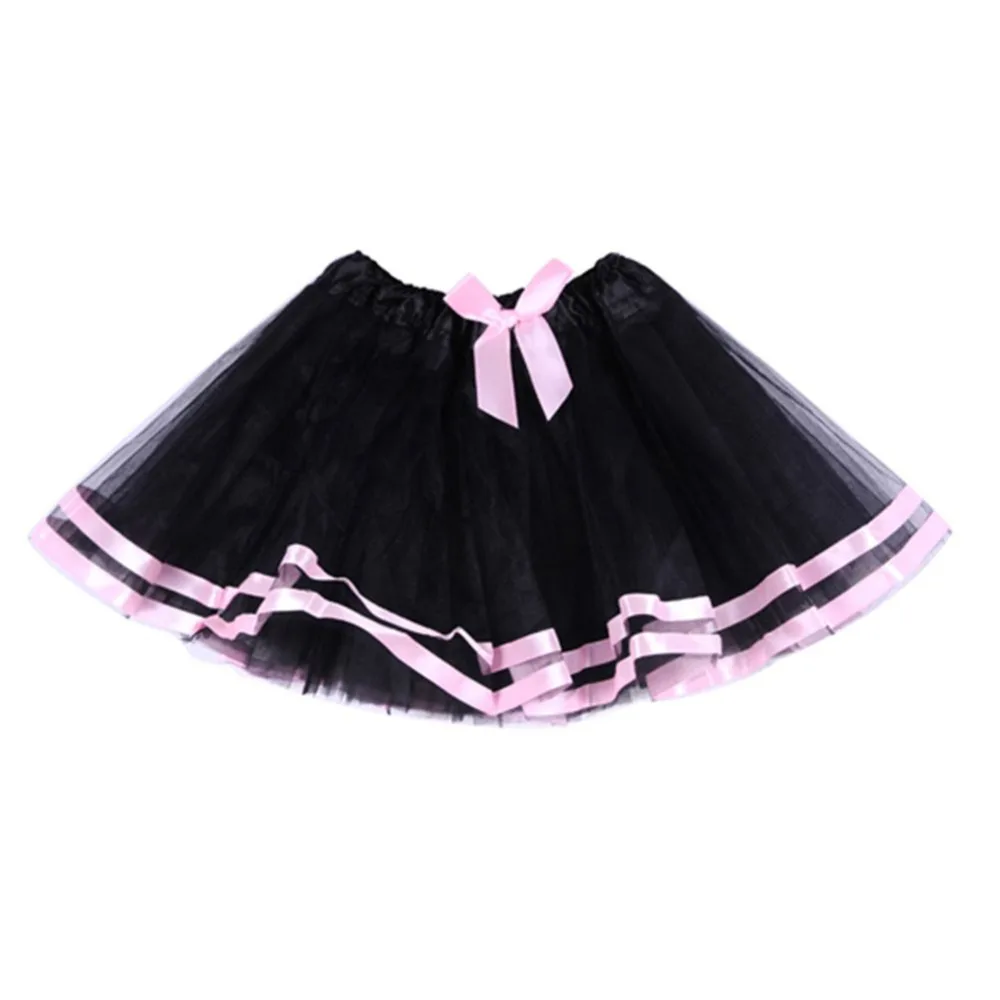 Многослойная детская короткая юбка для маленьких девочек фатиновая пачка