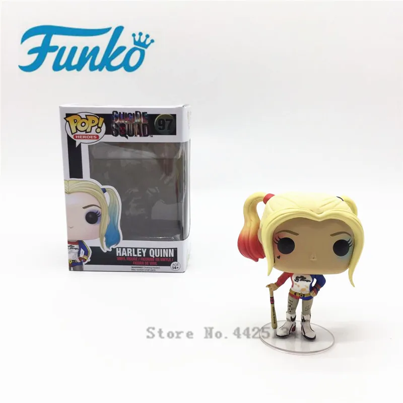 Оригинальная экшн фигурка FUNKO POP Aquad & Harley Quinn оригинальная коллекция кукол игрушки