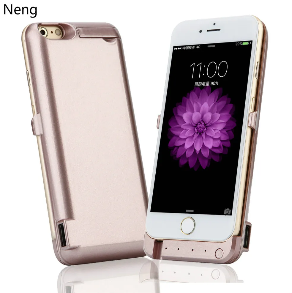 NENG 10000 мАч ультра тонкий зарядный чехол для iPhone 6 6s 7 8 Plus зарядное устройство