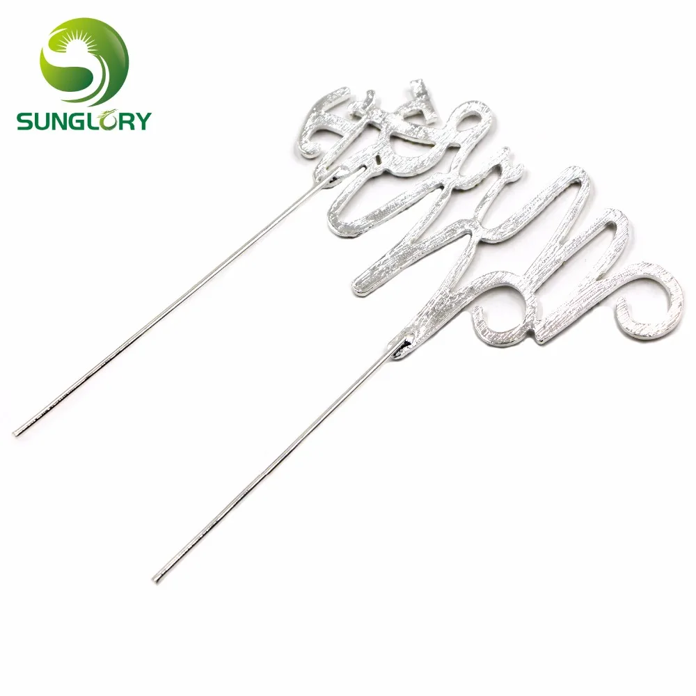 Атрибуты цвета: золотистый серебристый Mr &amp Mrs торт Toppers Свадебные украшения