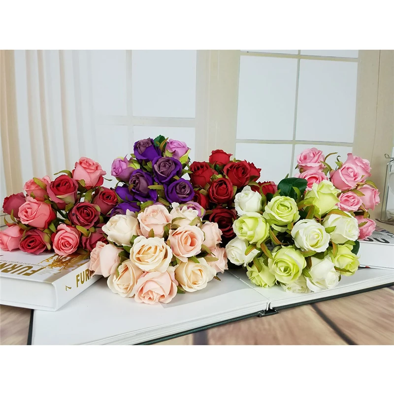 12 шт. искусственные цветы для украшения дома стола сада|Искусственные и сухие