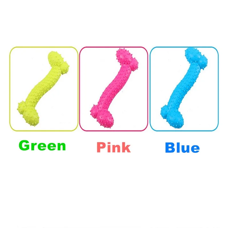 Цветная имитация костей жевательная игрушка для собак резиновая искусственная