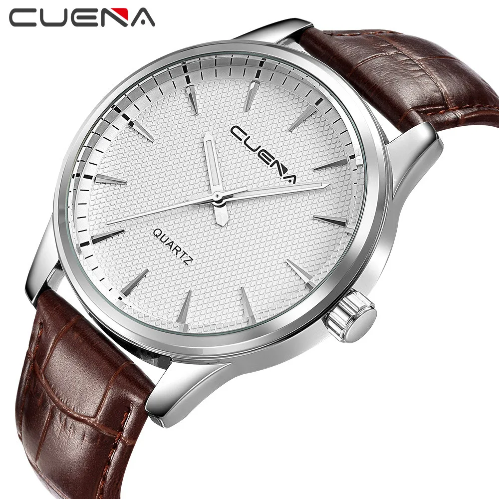 Fashion Men's Date Leather Sport Quartz Noctilucent Wrist Watch Male Clock Casual Watches relogio masculino erkek kol saati A40