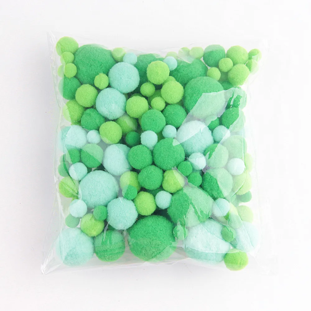 081907 mix size 20 г смесь цветов Pom 8/10/15/20/25/30 мм DIY ручной работы из мягкого меха флеш Мяч Помпона отмечание праздника украшение аксессуары - Цвет: 081907 mix size