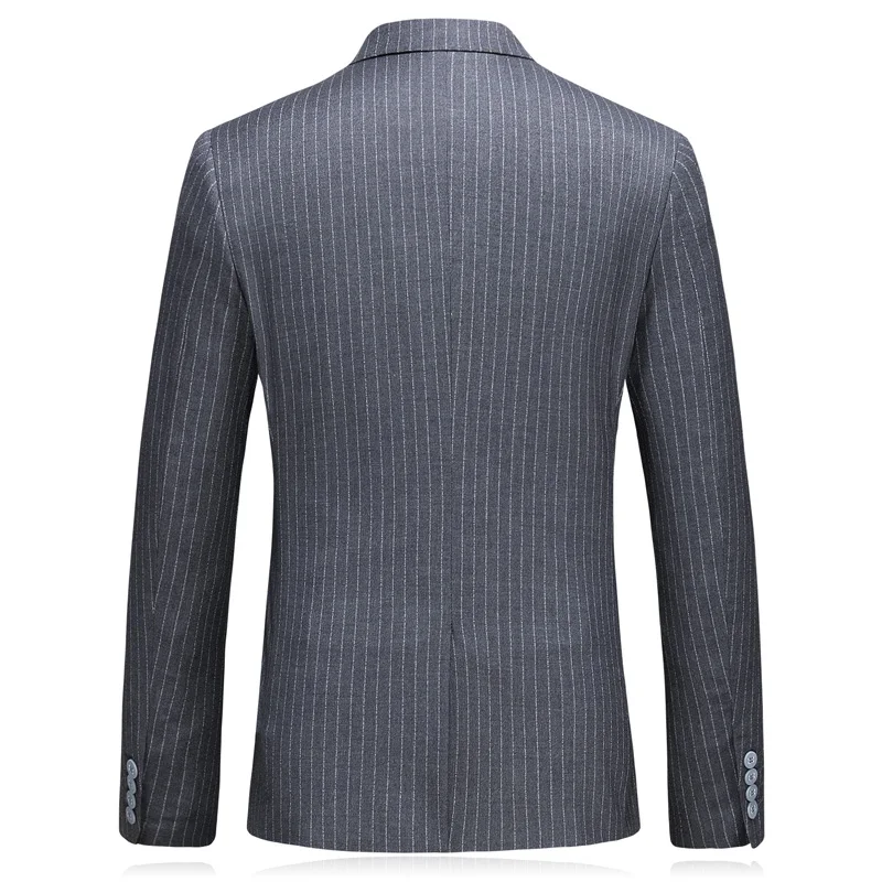 Серый костюм в полоску высокое качество для свадебного платья брюки жилет