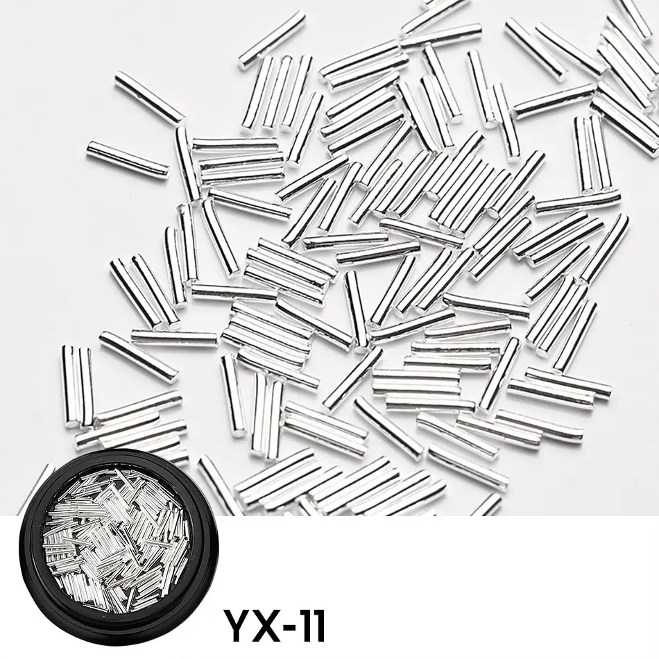 ROHWXY ногтей украшения 3D Nail Art сплава для дизайна ногтей Шарм Стразы хрустальные камни Nail аксессуары все для маникюра - Цвет: YX-11