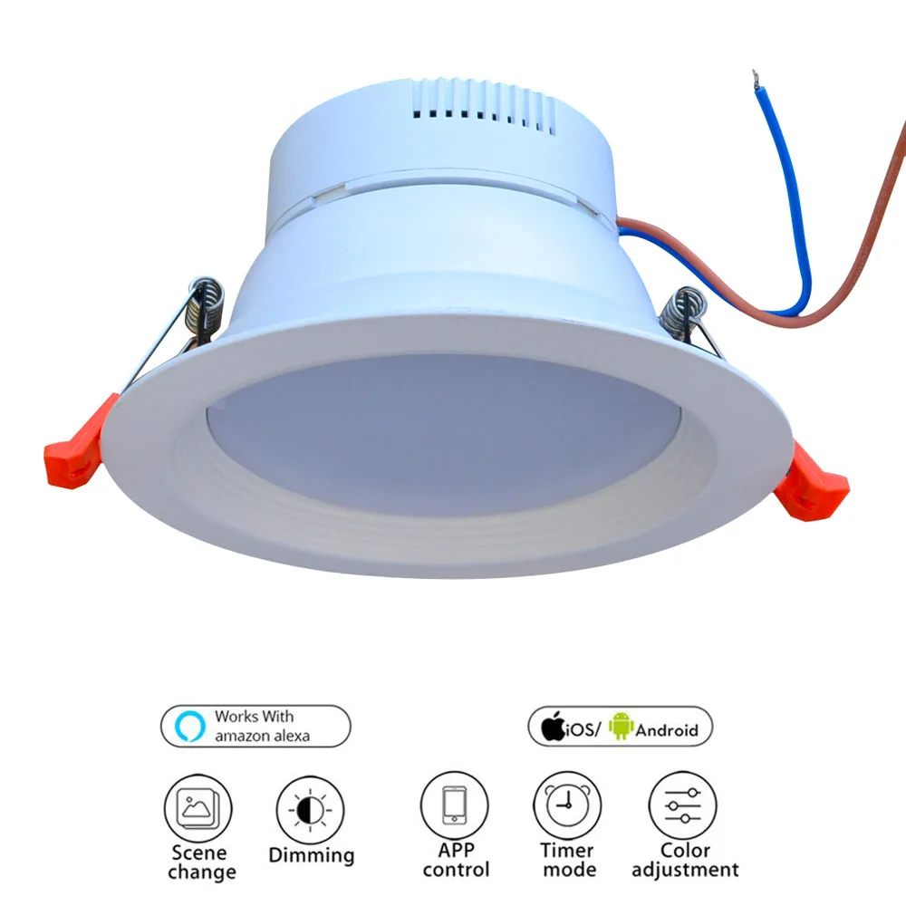 Смарт Zigbee мост 9 Вт потолочный светодиодный светильник RGBW работать с крупными zigbee