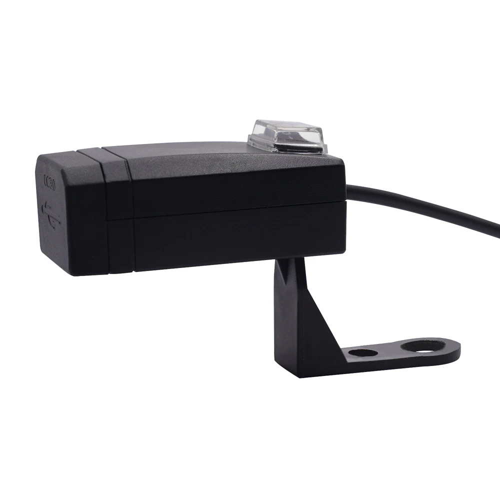 Универсальный 3.0qc USB зарядное устройство для мотоцикла мотоциклетные Dual USB Quick Charge 12 В адаптеры питания для напряжение между DC12-24V