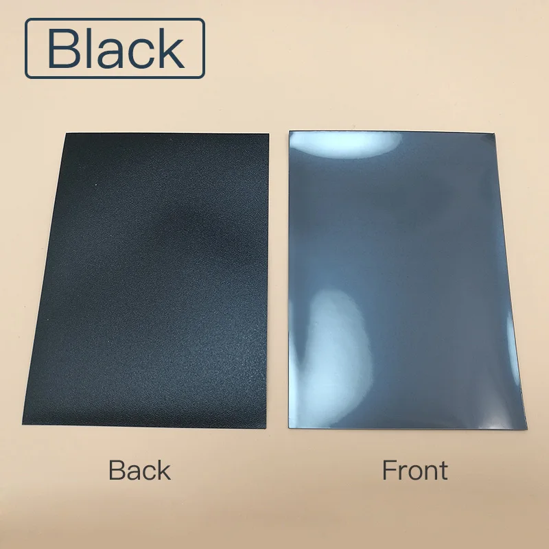 black 50 шт./лот 66*91 мм протекторы для карт с коробкой цвета карты протектор для mtg карман poker 88*63 мм карты листы, настольная игра - Цвет: black