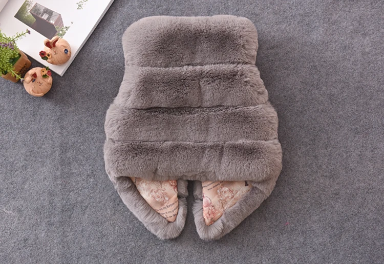 Toddler Girl Vest Girls Fur Outerwear 2019 New Fashion Thick Warm Faux Environmentally Friendly Winter Kids Vests | Детская одежда и