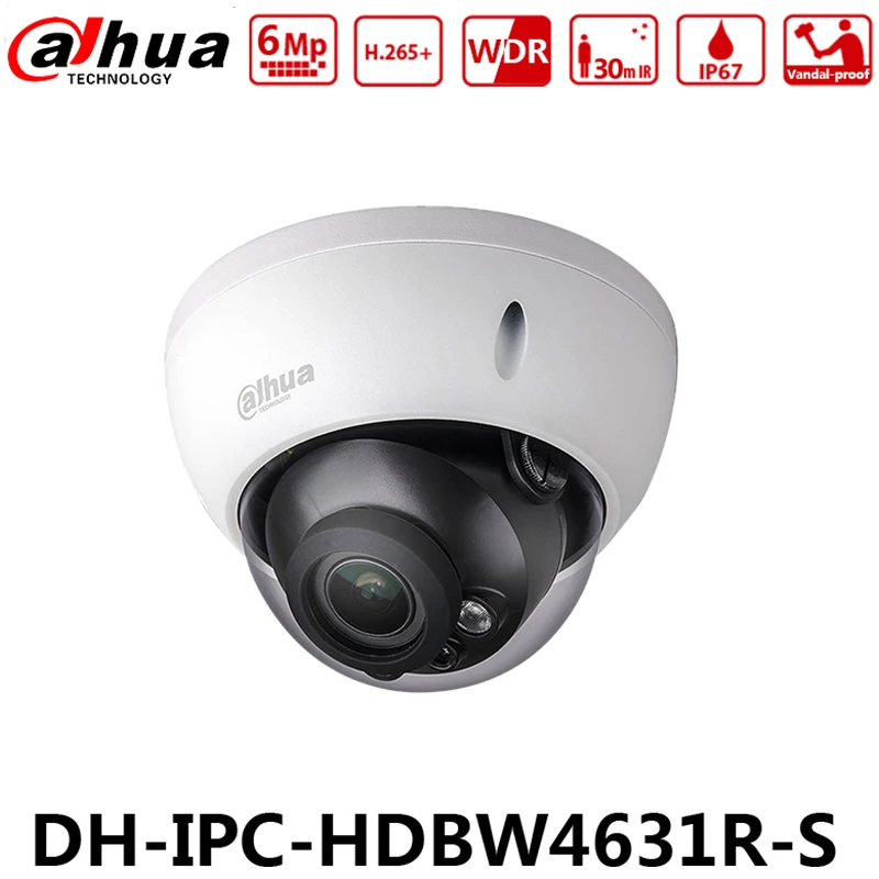 Dahua IPC-HDBW4631R-S with LOGO 6MP IP PoE IP67 Camera SD Card IK10 IR30M Upgrade from IPC-HDBW4433R-S | Безопасность и защита