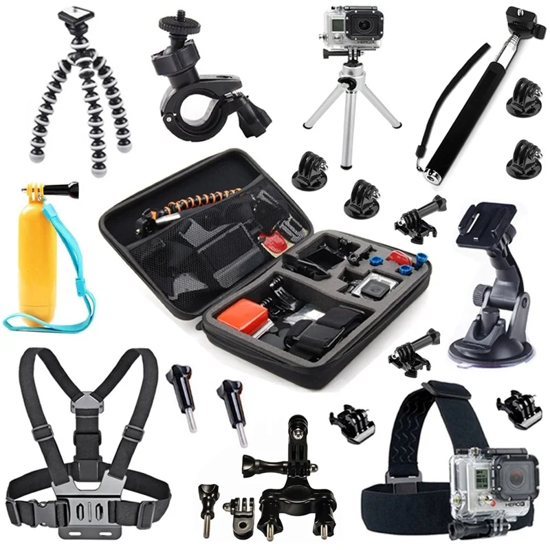Для GoPro SJ Камера Интимные аксессуары комплект глава нагрудный монопод большая
