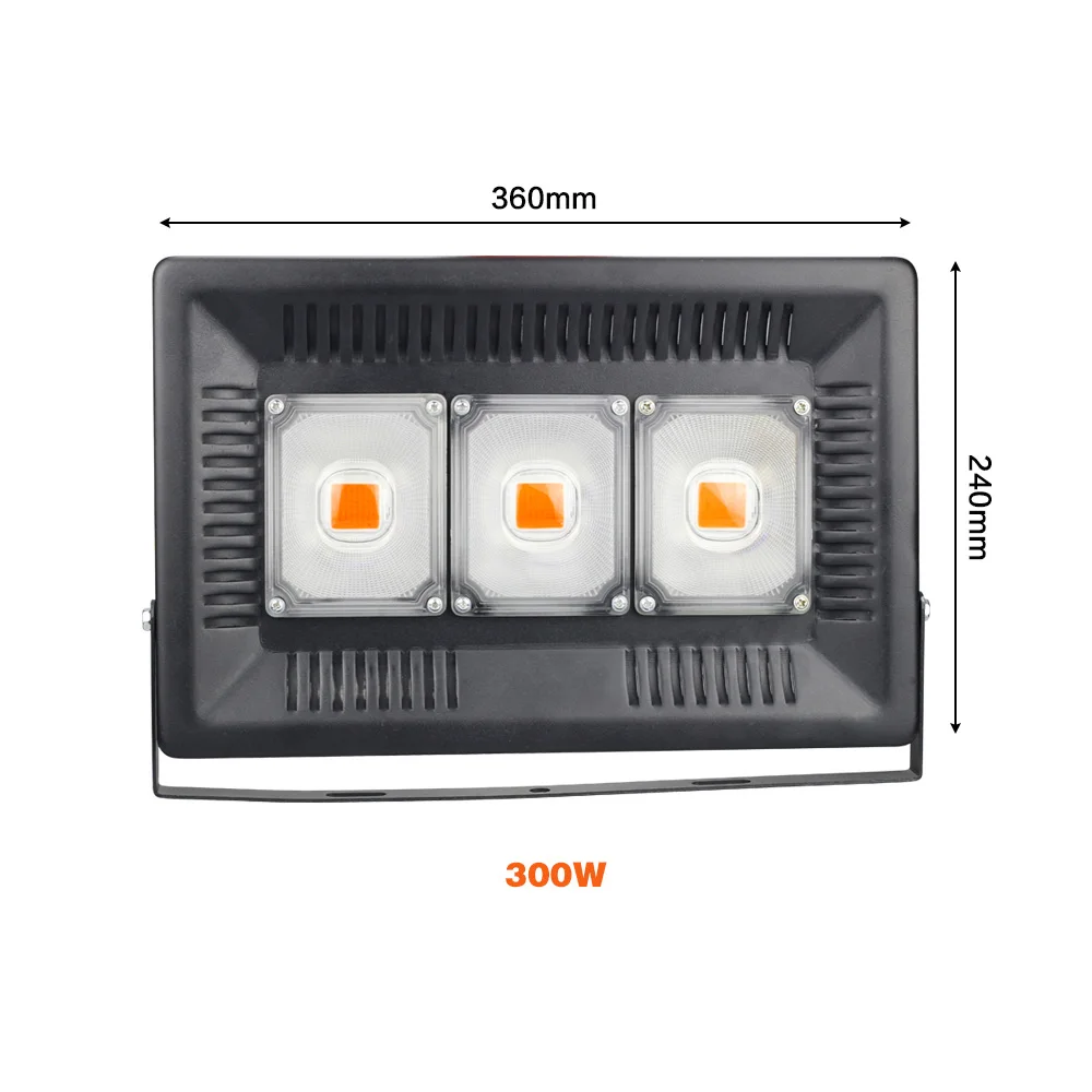 300W Phytolamp светодиодный светильник для выращивания P65 водонепроницаемый 100 Вт 200 Вт 300 Вт полный спектр Фито лампа для посев цветов растений на открытом воздухе - Испускаемый цвет: 300W