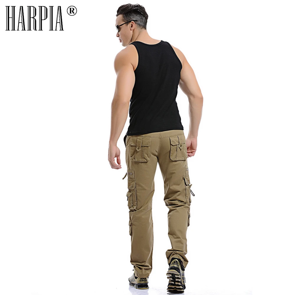 Южноамериканская осень Для мужчин s карго штаны мужские хлопковые Повседневное