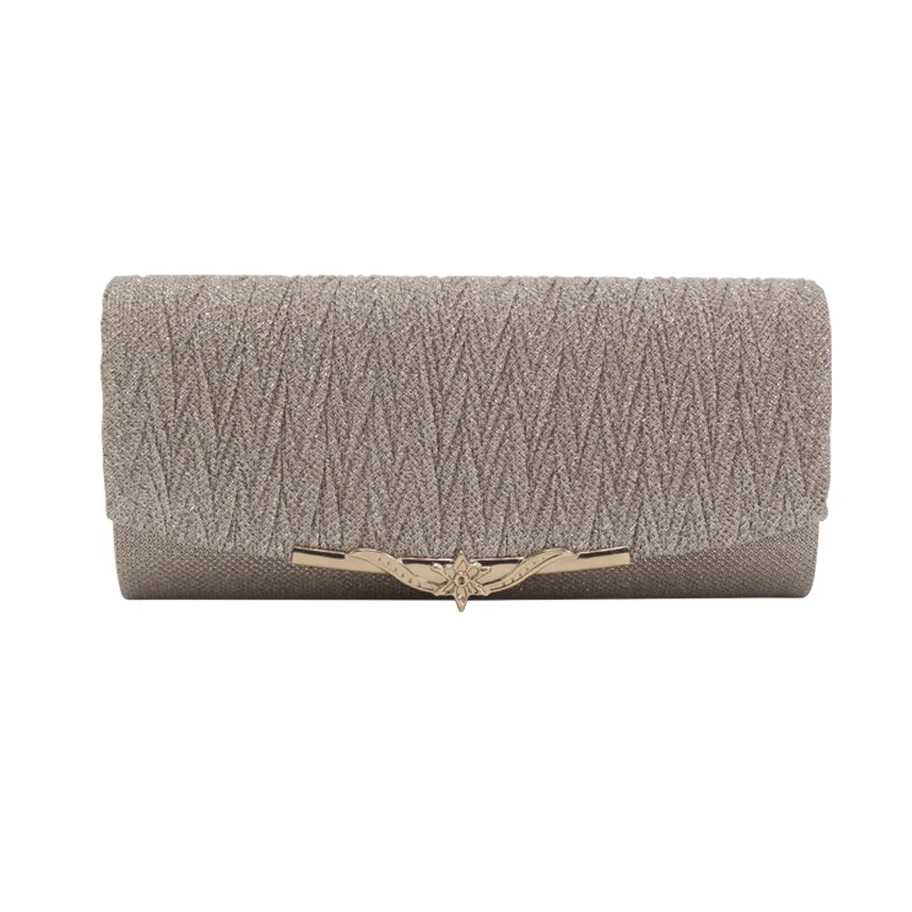 Женская кожаная вечерняя сумка с блестками клатч пряжкой для вечеринки