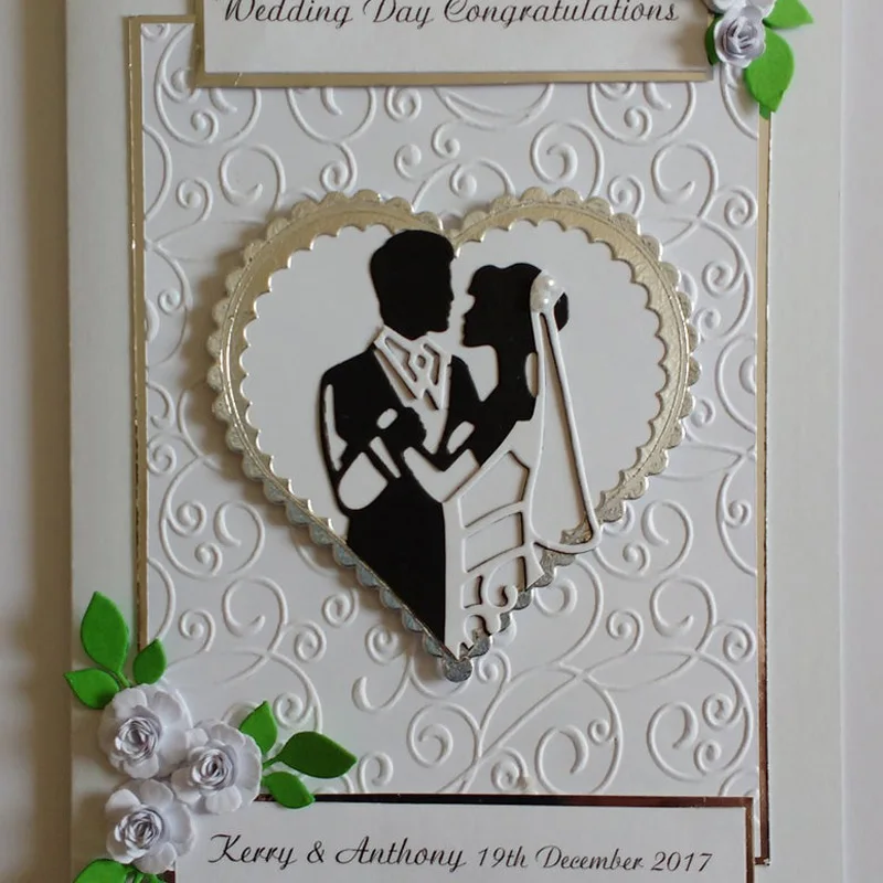 Штампы для скрапбукинга свадебная рамка невесты металлические штампы трафарет