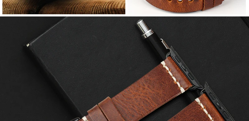 MAIKES, ремешок из натуральной кожи, модный красный ремешок для Apple Watch, полосы 44 мм, 40 мм, 42 мм, 38 мм, серия 4, 3, 2, ремешок для часов iWatch, браслет