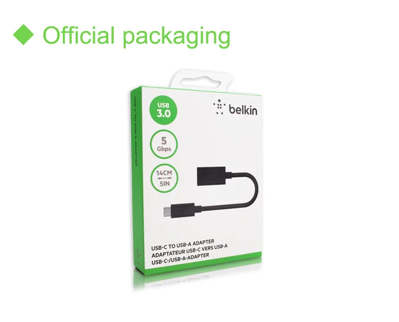 Belkin Original USB 3 0 Тип usb-C USB-A адаптер зарядный кабель для MacBook Pro Huawei p20 HUB 5 гбит F2CU036btBLK |
