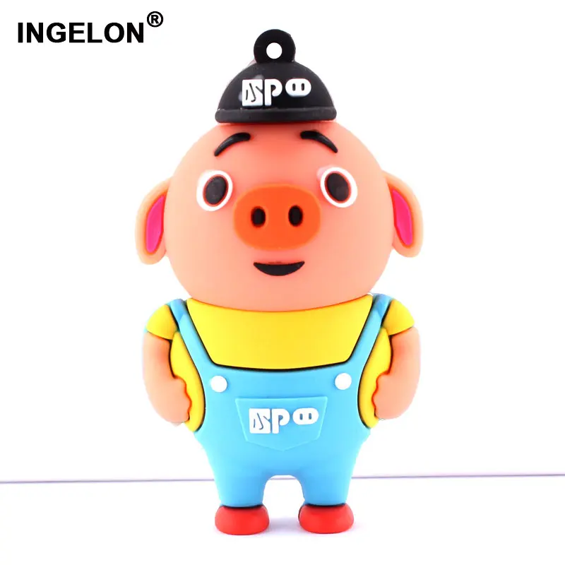 Ingelon Pendrive Animado USB флэш накопитель с героями мультфильма 8 ГБ 16 32 милый пингвин clef usb