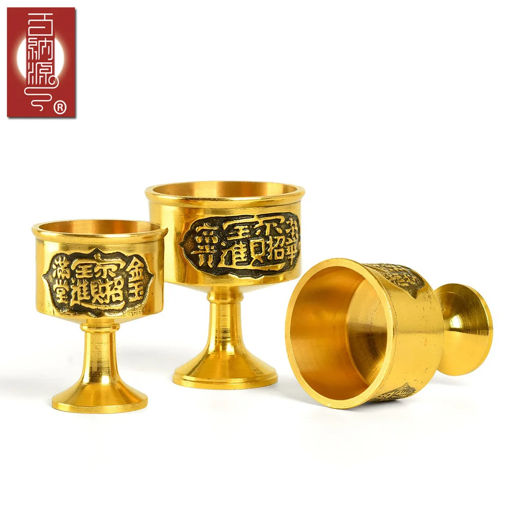 

Baina source pure copper copper cup bowl Zhaocaijinbao Tibetan Buddhism in Nepal cup water bowl water craft
